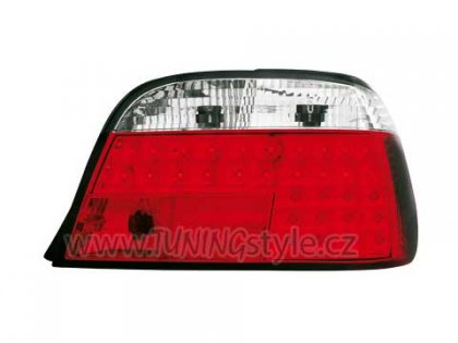 Zadní světla LED BMW E38 95-02 červená/chrom