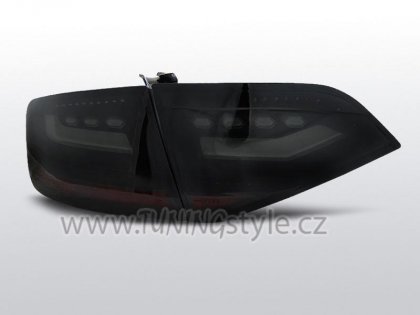 Zadní světla LED Lightbar AUDI A4 B8 sedan 08-11 černá/kouřová
