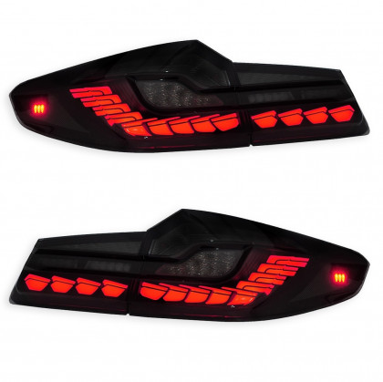 Zadní světla OLED s dynamickým blinkrem BMW 5 G30 / F90 17-20 M4 look kouřová