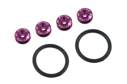Zapinki Uchwyty Zderzaka Klapy Quick Release Purple SLIDE