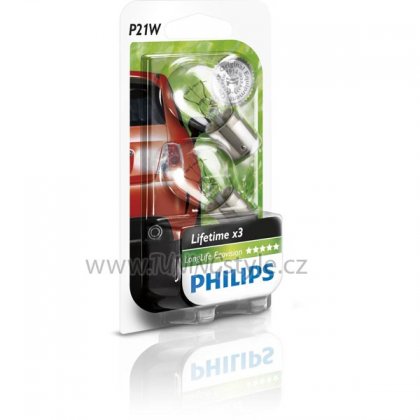Žárovka Philips P21W LongLife EcoVision 12498LLECOB2 2ks