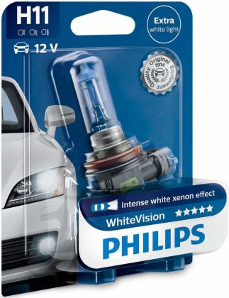 Žárovka Philips WhiteVision 12362WHVB1 H11 12V 55W