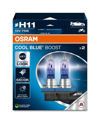 Žárovky H11 12V 75W COOL BLUE BOOST (2ks)