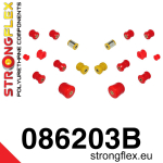 Sada silentbloků zadní nápravy 086203B Honda Prelude IV 92-96