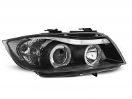 Přední světla angel eyes BMW E90/E91 05-08 černá