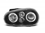 Přední světla angel eyes VW Golf IV/4 (97-06) černá