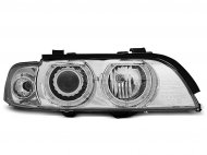 Přední světla angel eyes BMW E39 D2S xenon 95-03 chromová