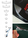 Samolepící ozdobná lišta chromovaná 9x3mm - 10m