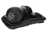 Řadící páka s manžetou, černý rámeček VW Golf IV, Bora 5st. černá - 12mm