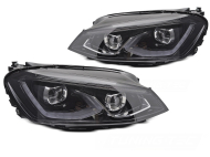 Přední světla s LED pro VW Golf 7 2013-2017 černá
