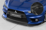 Spoiler pod přední nárazník CSR CUP pro Mitsubishi Lancer Evolution X 2009-2019  - černý lesklý
