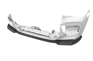 Spoiler pod přední nárazník CSR CUP pro BMW X3 M F97 / X4 M F98 2019-2021 - černá struktura