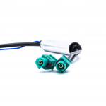 Anténní adaptér ISO 2 x Fakra-Z(m) - Phantom Power Supply (active) -> DIN(m) VW/Seat/Škoda