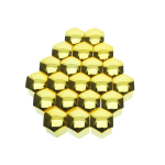 Krytky na šrouby 17mm - zlaté (metalické),  20ks