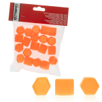 Krytky na šrouby 17mm - Oranžové (Silikonové) 20ks