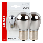 Halogenové žárovky PY21W 12V21W BAU15S LumiTec CHROME (2ks)