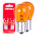 Halogenové žárovky PY21W BAU15S 12V AMBER 2ks blistr