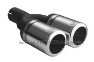 Koncovka výfuku dvojitá bez difuzoru ULTER SPORT 80mm