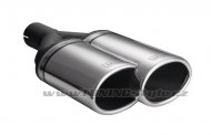 Koncovka výfuku dvojitá levá ULTER SPORT 220x80mm