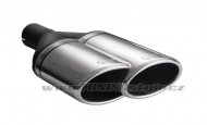 Koncovka výfuku dvojitá šikmá levá ULTER SPORT 220x80mm