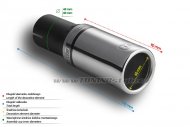 Koncovka výfuku jednoduchá ULTER SPORT 60mm