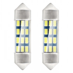 Žárovka LED STANDARD 3014 12SMD Festoon C5W C10W C3W 36mm White 12V (2ks)