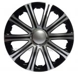Ozdobné kryty kol, poklice 14" MODENA BLACK SILVER