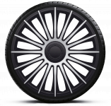 Ozdobné kryty kol, poklice 17" AUSTIN SILVER BLACK 4ks