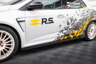 Prahové lišty Street pro Renault Megane RS Mk4 černo červené