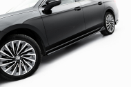 Prahové lišty V.2 Škoda Superb Mk4 černý lesklý plast