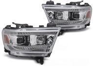 Přední světla s LED pro DODGE RAM 2019-2022 chromová