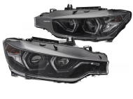 Přední světla s yellow LED pro BMW F30/F31 11-15 černá