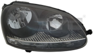 Přední světlo levé - VW GOLF V 2003-2009 černé
