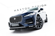 Spojler pod nárazník lipa Jaguar F-Pace R-Sport Mk1 Facelift černý lesklý plast