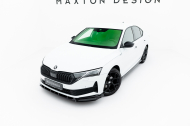 Spojler pod nárazník lipa Škoda Octavia Sportline Liftback / Combi Mk4 Facelift černý lesklý plast