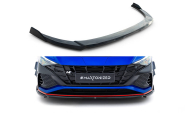 Spojler pod nárazník lipa V.1 Hyundai Elantra N Mk7 černý lesklý plast
