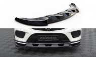 Spojler pod nárazník lipa V.1 Mercedes-Benz GLE Coupe 43 AMG / AMG-Line C292 černý lesklý plast