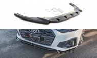Spojler pod nárazník lipa V.2 Audi S5 / A5 S-Line F5 Facelift černý lesklý plast