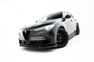 Spojler pod nárazník lipa V.3 Alfa Romeo Stelvio Mk1 černý lesklý plast
