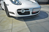 Spojler pod přední nárazník lipa V.2 PORSCHE CAYMAN S 987C  2006-2009 černý lesklý plast