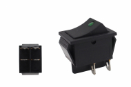 Přepínač rocker led 4 PIN Green